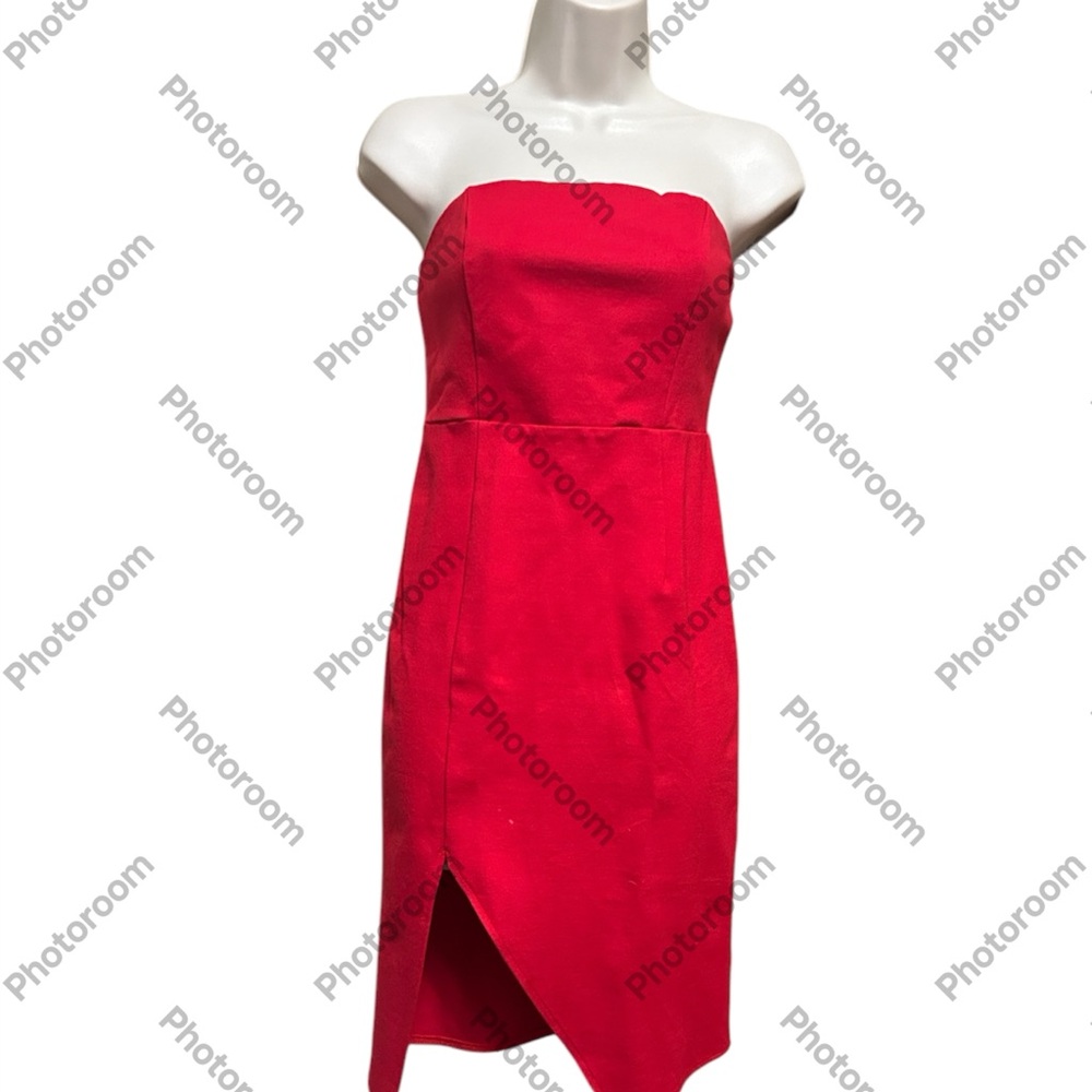 Lulus Red strapless dress